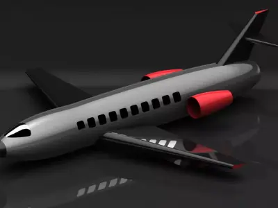 Flight airplane 3D model
