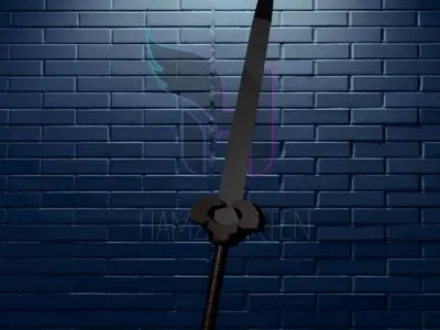 Sword Low Poly Low-poly 3D model get