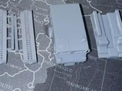 USAF Thiokol 601 Snowcat - 3D Printable - Low Poly - No AI 3D print model