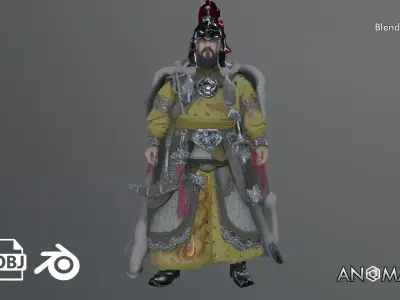 mongol statue Free 3D model