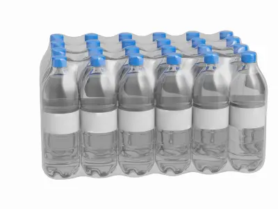 Water Bottle Pack V1 3D model