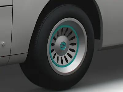 Generic Panel Van 2023 wheel 3D model