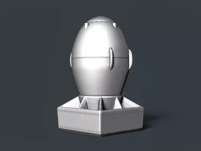 Fat Man Atomic Bomb RoZ 3D print model