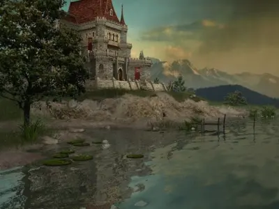 The medieval castle 3D model