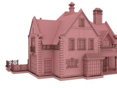 Private house 3D model 8