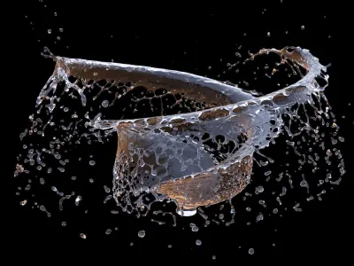 Dosch 3D - Splash Effects - Free Sample Free 3D model