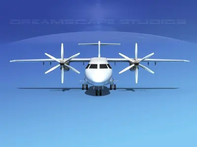 Dornier Do-328-130 Devon Air 3D model