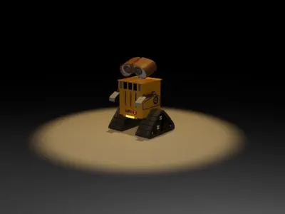 wall e robot 3D model buy