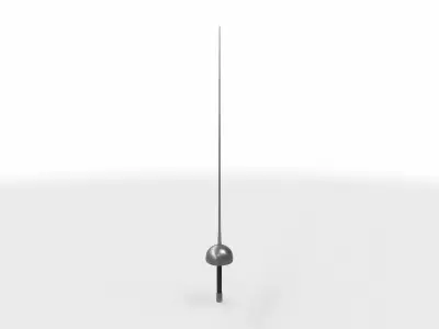 fencing sword 02  3D model