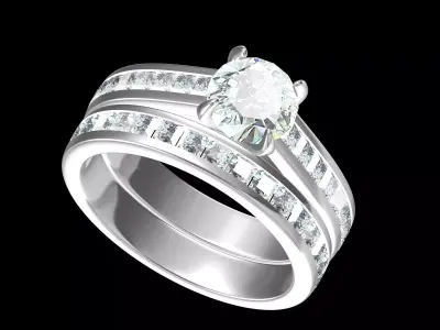 Wedding Ring  3D print model 239