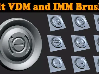20 Bolt VDM and IMM Brushes Vol 2   3D model