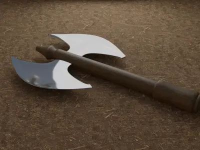 Medieval Axe  Low-poly 3D model purchase