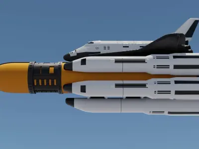 Space Shuttle 3D model Low-poly 3D model purchase