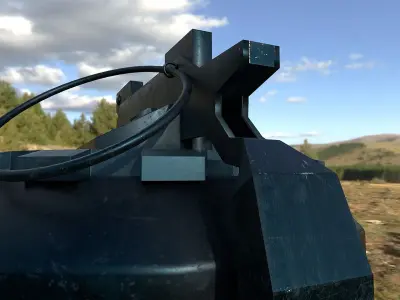 3D Graned modal Low-poly 3D model