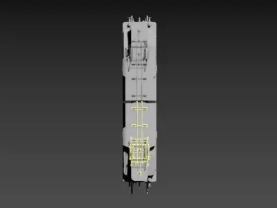 3D model of an electric locomotive 3D model