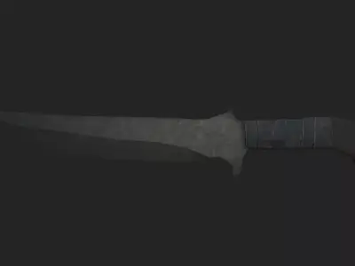 Low Poly Knife Free low-poly 3D model