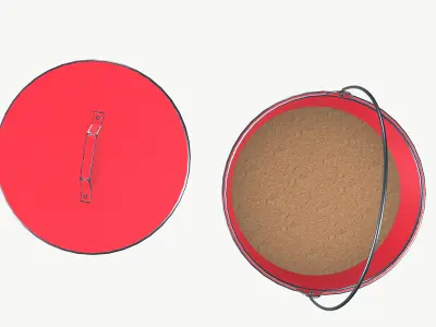 Fire Bucket 3D model
