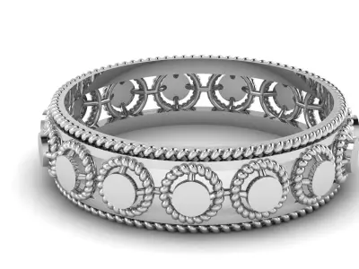 SIMPLE ANTIQUE RING 3D PRINTABLE MODEL 3D print model