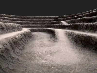 Mine excavation Low-poly 3D model purchase