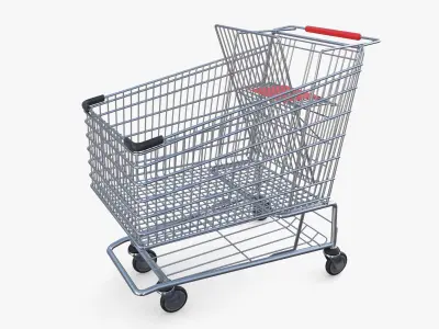 Shopping cart v8 3D model