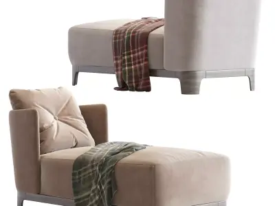 Keaton Chaise Longue Meridiani 3D model