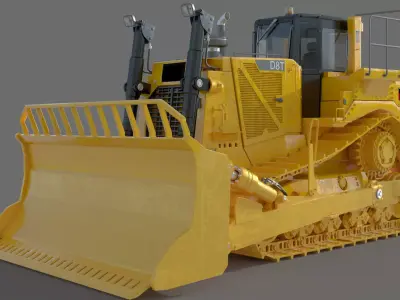 Track Type Tractor D8T 3D model
