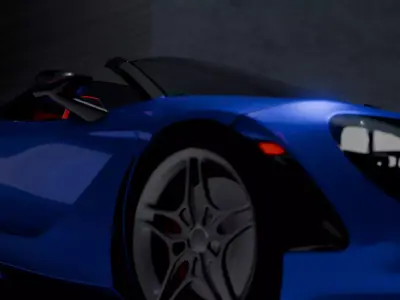 McLaren 720s spider - Rigged - Animated - PBR Low-poly 3D model