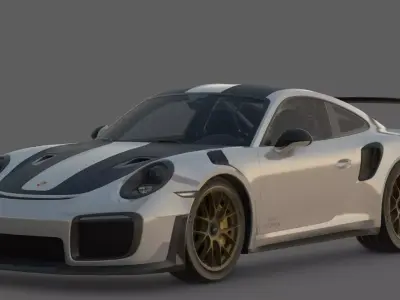2018 Porsche 911 GT2 RS 3D Model  Widowmaker Performance 3D model