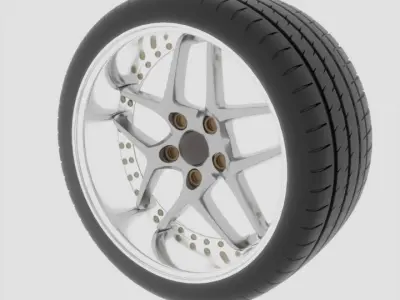 Blitz 03 Styled Alloy Wheel Free 3D model