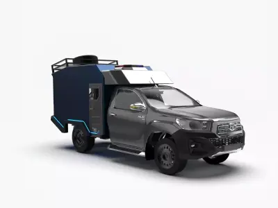 Emergency Response Pickup Truck Off-Road 3D Concept Model 3D model