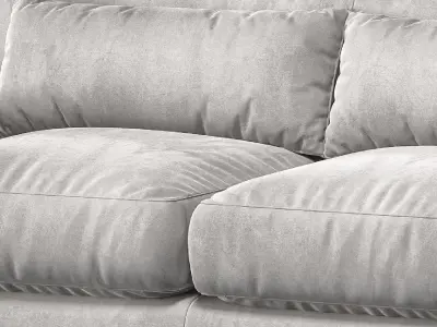 baker furniture yves sofa 3D model