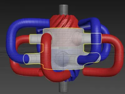 Inverted Supra Turbine - Concept 3D model