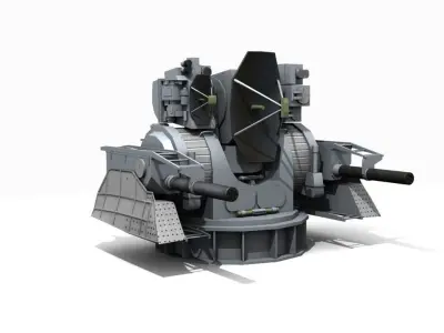 ZRK Kortik Low-poly 3D model