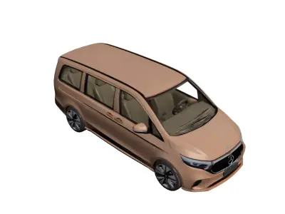 Mercedes EQV 2026 Minibus Luxury Electric Passenger Van 3D model
