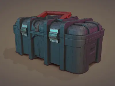 Tool Box Low-poly 3D model order