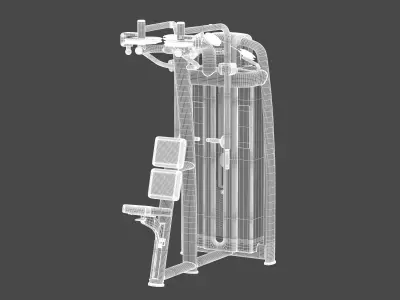 Technogym Selectorized Selection 700 Dual Pectoral Reverse Fly 3D model