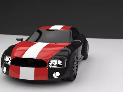 car silver bullet Free 3D model