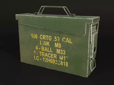 Ammo Box Low-poly 3D model buy