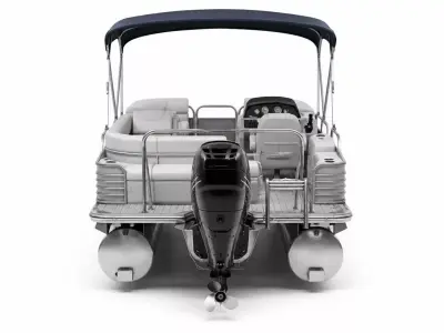 Luxury Performance Pontoon High End Recreational Watercraft 3D model purchase