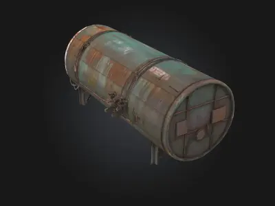 Rustic Cargo Plane  Weathered Wings of a Bygone Era 3D model
