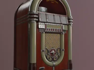 Jukebox old Low-poly 3D model