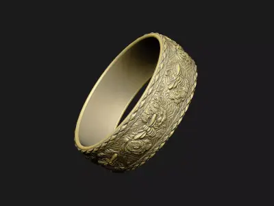 cad gift usa gold spirit brass bronze polish detailed textured 3D print model