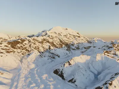 Mount Denali 8k PBR terrain 3D model