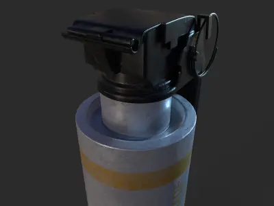 Smoke Grenade 3D modeling Low-poly 3D model