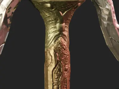 Low Poly Royal Spear Low-poly 3D model