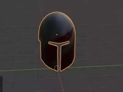 big sporten helmet  Low-poly 3D model