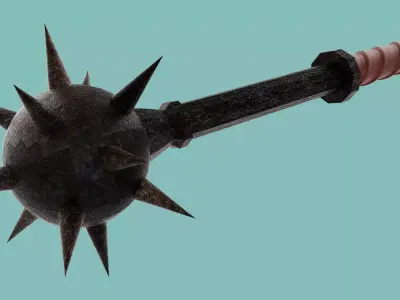 Star Gaming Weapon Low-poly 3D model
