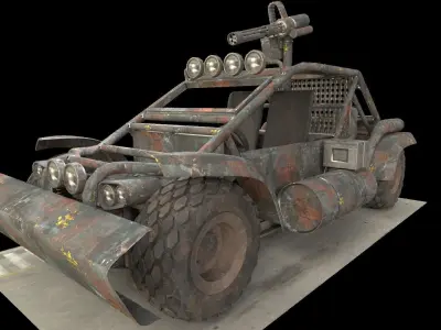 Apocalyptic buggy 3D model