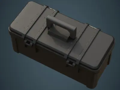 Toolbox 3B Low-poly 3D model