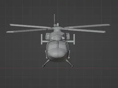 HAL Dhruv 3D Model 3D print model